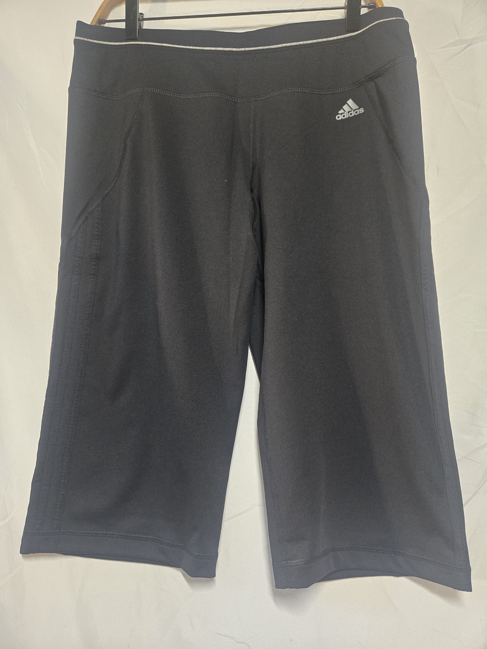 Adidas Black Athletic Capri Shorts